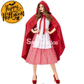 【In Stock】Christmas/Halloween Cosplay Maid Red Riding Hood Costume Adult Size Costumes